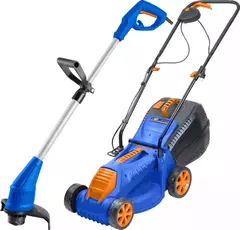 Combo Cortadora Cesped Pasto 1200w + Bordeadora 350w Wadfow