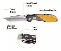 Cuchillo Caterpillar Tanto Mod 980047 Plegable Hoja Cat - comprar online