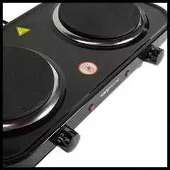 Anafe Eléctrico Kanji Kjh-hp2200bdd Negro 2 Hornallas - comprar online