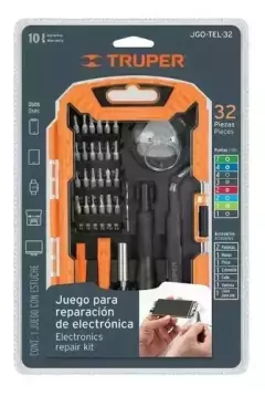Set Destornillador Electrónica Celular 32pz Truper 17762