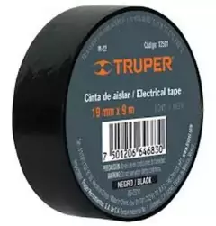 Cinta Aisladora Color Negro 9mx19mm Truper - comprar online