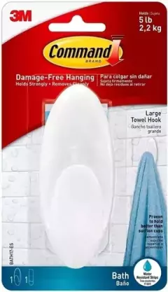 Gancho Baño Grande X 1u 3m Command Bath17