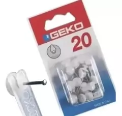 Gancho Clavo Acero Cuelga Fácil X 20 Unidades Geko Italy - comprar online