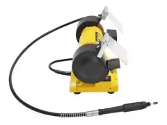 Amoladora De Banco Alta Velocidad Triple Funcion Konan Kabt/75 - INDUSGHAM