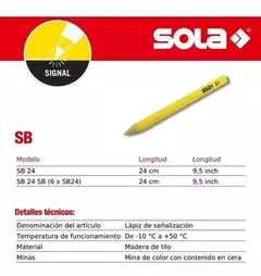 Lapiz Sola Amarillo De Señalizacion 24 Cm Pro Sb24 - comprar online