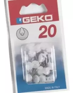 Gancho Clavo Acero Cuelga Fácil X 20 Unidades Geko Italy