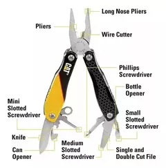 Pinza Multi Herramienta 12 En 1 - 16cm Caterpillar Cat980057 en internet