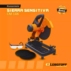 Sierra Sensitiva Lusqtoff 355mm 2000w + 3 Discos Cm-14k - comprar online