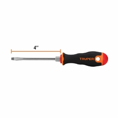 Destornillador Plano 3/16 X 4 Magnetizado Truper 13992