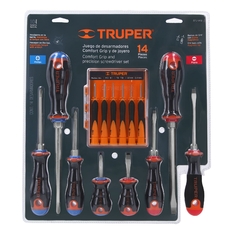 Set 8 Destornilladores Grip 6 Perilleros Joyero Truper 14197 - comprar online