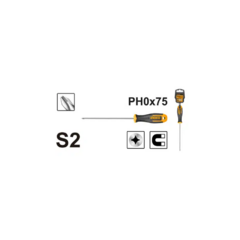 Ingco Hsdsph0075 Destornillador Phillips Ph0 X 75mm - comprar online