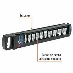 Juego De Tubos Acero 10 Piezas 1/4 Mm Truper 14166 - comprar online