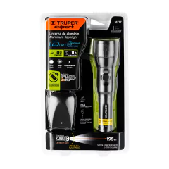 Linterna Recargable Lampara Led Aluminio 310 Lm Truper 16777