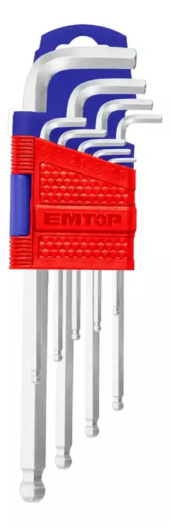Juego De 9 Llaves Allen 1,5 A 10mm Emtop Ehky2091 - comprar online