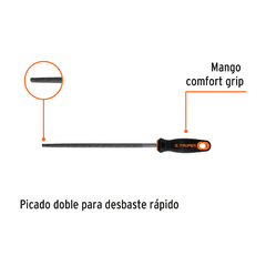 Lima Redonda Bastarda 10'' Mango Comfort Grip Truper 11244 en internet