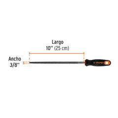 Lima Redonda Bastarda 10'' Mango Comfort Grip Truper 11244 - comprar online