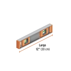 Nivel De Aluminio 12 Pulgadas 305 Mm Burbuja Truper 17030 - comprar online