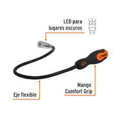 Imán Extensible Flexible Con Led 58cm Truper 15326 - INDUSGHAM