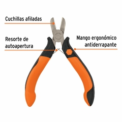 Pinza Miniatura Corte Diagonal 4', Comfort Grip Truper 17367 - tienda online
