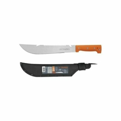 Machete Rambo 12 Naranja + Funda Remachada Truper 15890