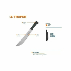 Machete Rambo 12' + Funda remachada Truper 15870 - comprar online