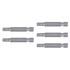 Kit 5 Puntas Hexagonales de 3/16mm largo 2 pulgadas Truper 12629 - INDUSGHAM