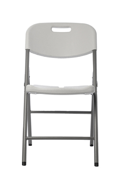 Silla Plegable Plástico Reforzada Jardín Lusqtoff Blanco - comprar online