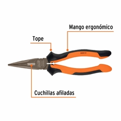 Mini Pinza De Punta 1/2 Caña 200 Mm 8 Pulgadas Truper 17336 en internet
