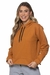 Blusão Cropped Moletom com Capuz Caqui - We Happy Shop