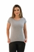Blusa Feminina Básica Manga Curta 302 Cinza - We Happy Shop