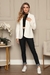 Casaco Feminino Teddy Lanzinha sem Capuz 957 Branco - comprar online