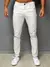 Calça Masculina Sarja skinny Com Elastano Casual Branco Gelo na internet