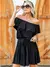 Vestido Feminino Liso Rodado Curto Ciganinha Com Babado Moda - We Happy Shop