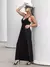 Vestido Femino Longo Lastex com Alça Soltinho Preto - We Happy Shop