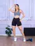 Short de Academia Feminina Fitness Preto