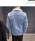 Imagem do Jaqueta Jeans Azul Clássica Masculina Plus Azul Stone todos Tamanhos