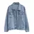 Jaqueta Jeans Feminina Vintage Oversized Bomber Azul Desbotado - loja online
