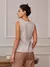 Colete Feminino Longo Gola Quadrada sem Mangas Transpassado com Bolsos - loja online