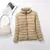 Jaqueta Feminina Inverno Puffer Plus Todos Tamanhos Bege Champanhe