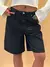 Bermuda Jorts Feminina Casual Azul