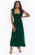 Vestido Midi com Amarrações e Babados Elegante
