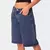 Bermuda Jorts Feminina Casual Azul