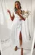 Imagem do Vestido Midi com Amarrações e Babados Elegante