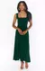 Vestido Midi com Amarrações e Babados Elegante - comprar online