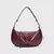 Bolsa Feminina Textura Luxuosa 2025 | Crossbody de Ombro Único com Mini Bolsa Extra – Tamanho M – Cores: Borgonha e Preto