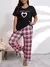 Pijama Feminino Comfy Camiseta e Calça Corações - comprar online