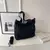 Bolsa Crossbody Monocromática de Ombro Único | Denim com Grande Capacidade e Bolsos Funcionais – Azul Céu ou Preto - comprar online
