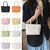 Bolsa Tiracolo de Nylon Impermeável Multicolorida | Bolsa Monocromática de Ombro para o Dia a Dia – Cores Rosa, Roxo, Branco, Amarelo, Azul, Preto e Laranja na internet