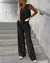 Conjunto Elegance Em Alfaiataria Colete E Calça Cinza - loja online