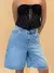 Bermuda Jorts Feminina Casual Azul - We Happy Shop